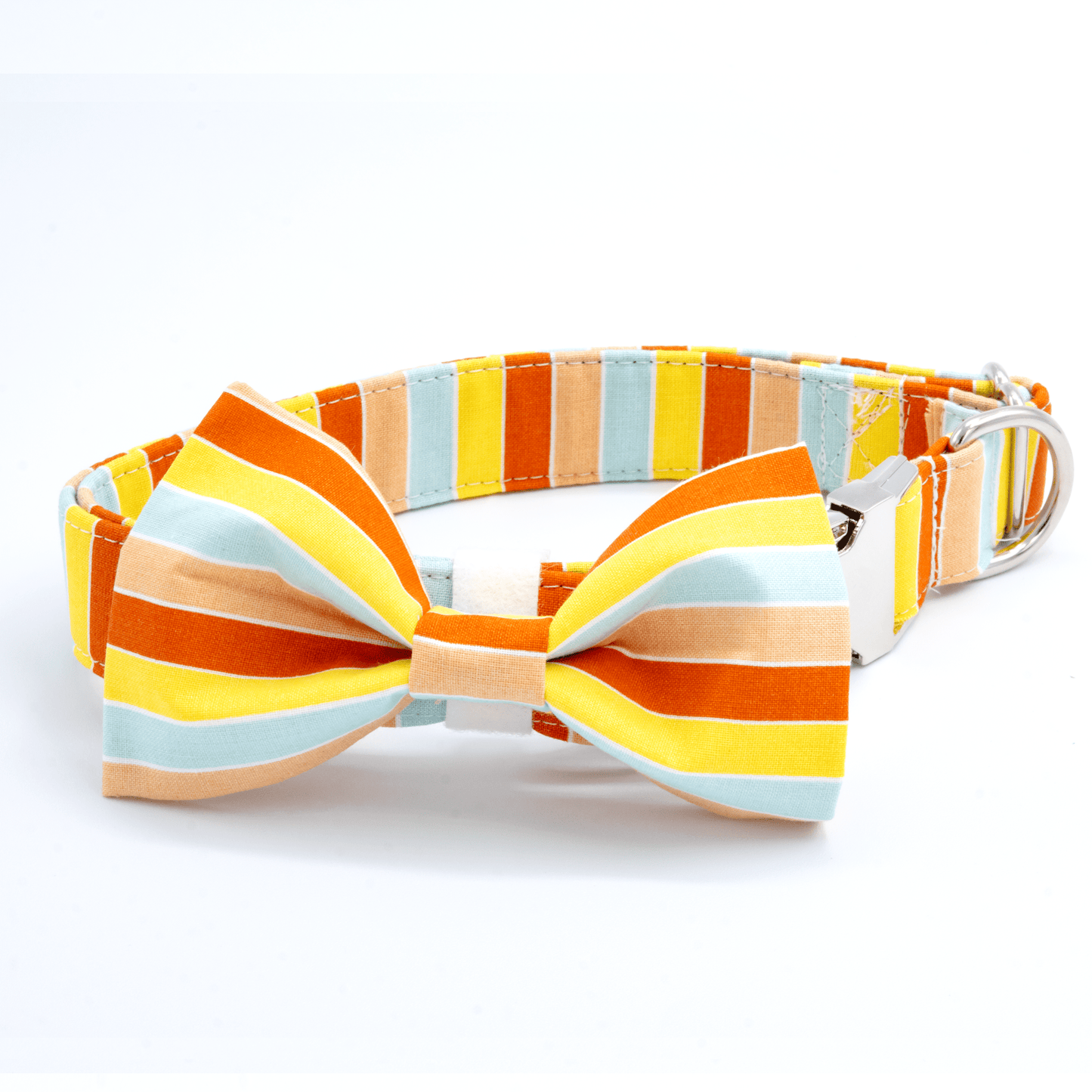 Orange Striped Collar - Craft Designs By Kenz - Collar - Personalized Pet Collar