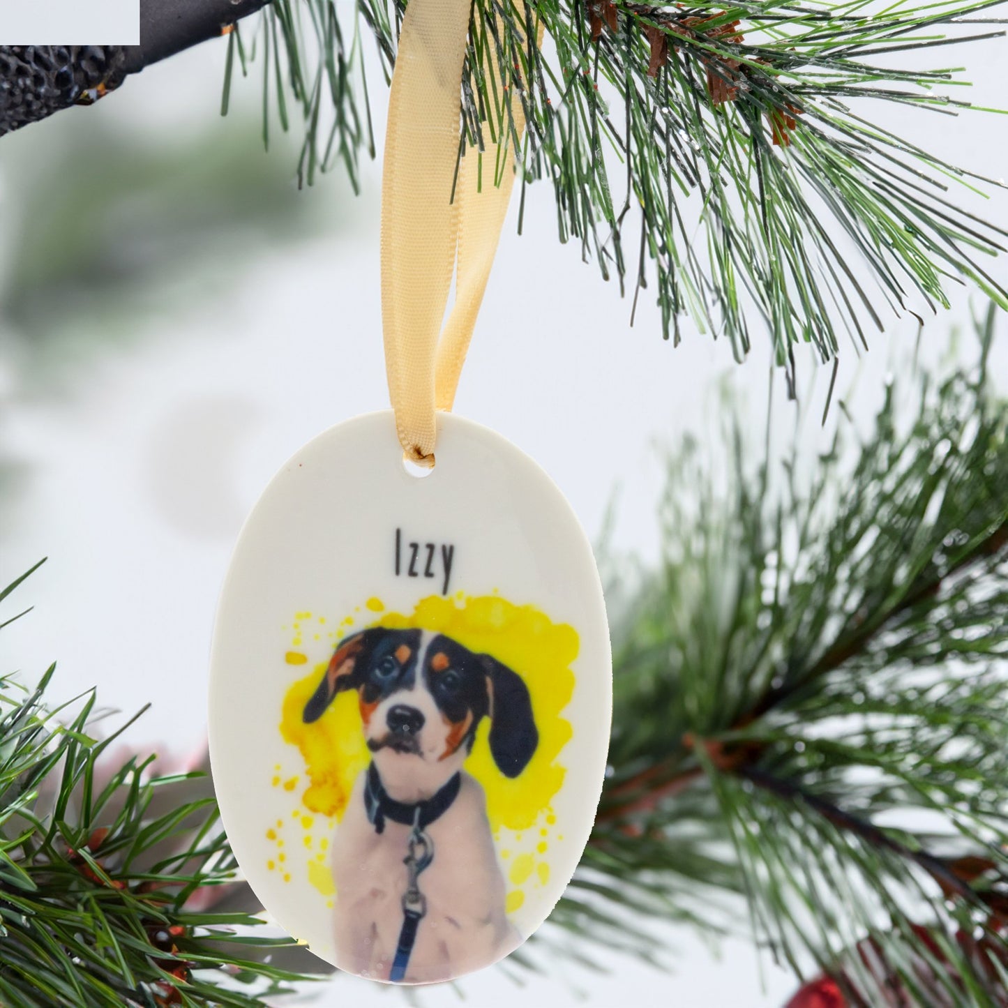 Personalized Pet Ornament - Craft Designs By Kenz - 1. Yellow -