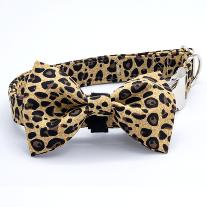 Cheetah Print Collar - Craft Designs By Kenz - Collar and Bowtie - Collar Set