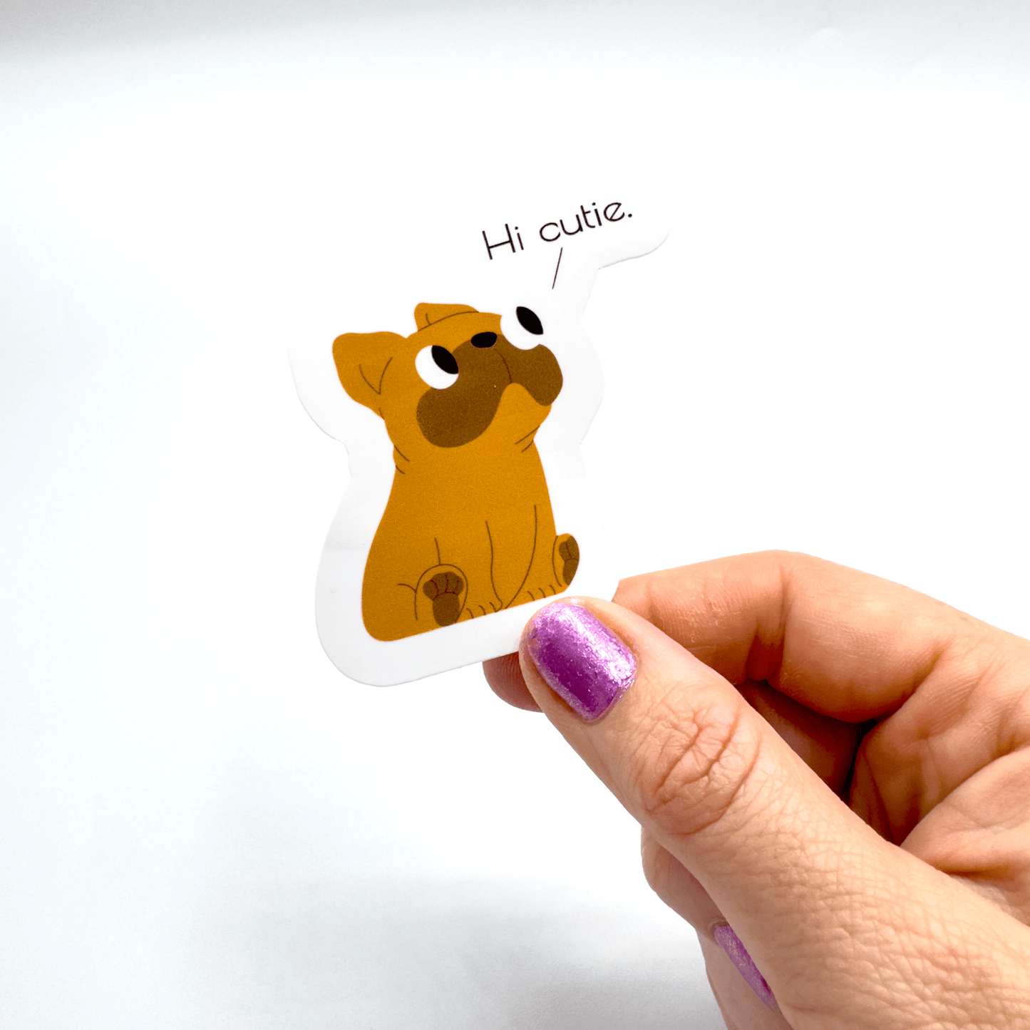 Hi Cutie Sticker - Craft Designs By Kenz - Sticker