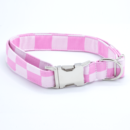Pink Checkered Collar - Craft Designs By Kenz - Collar - Collar Set