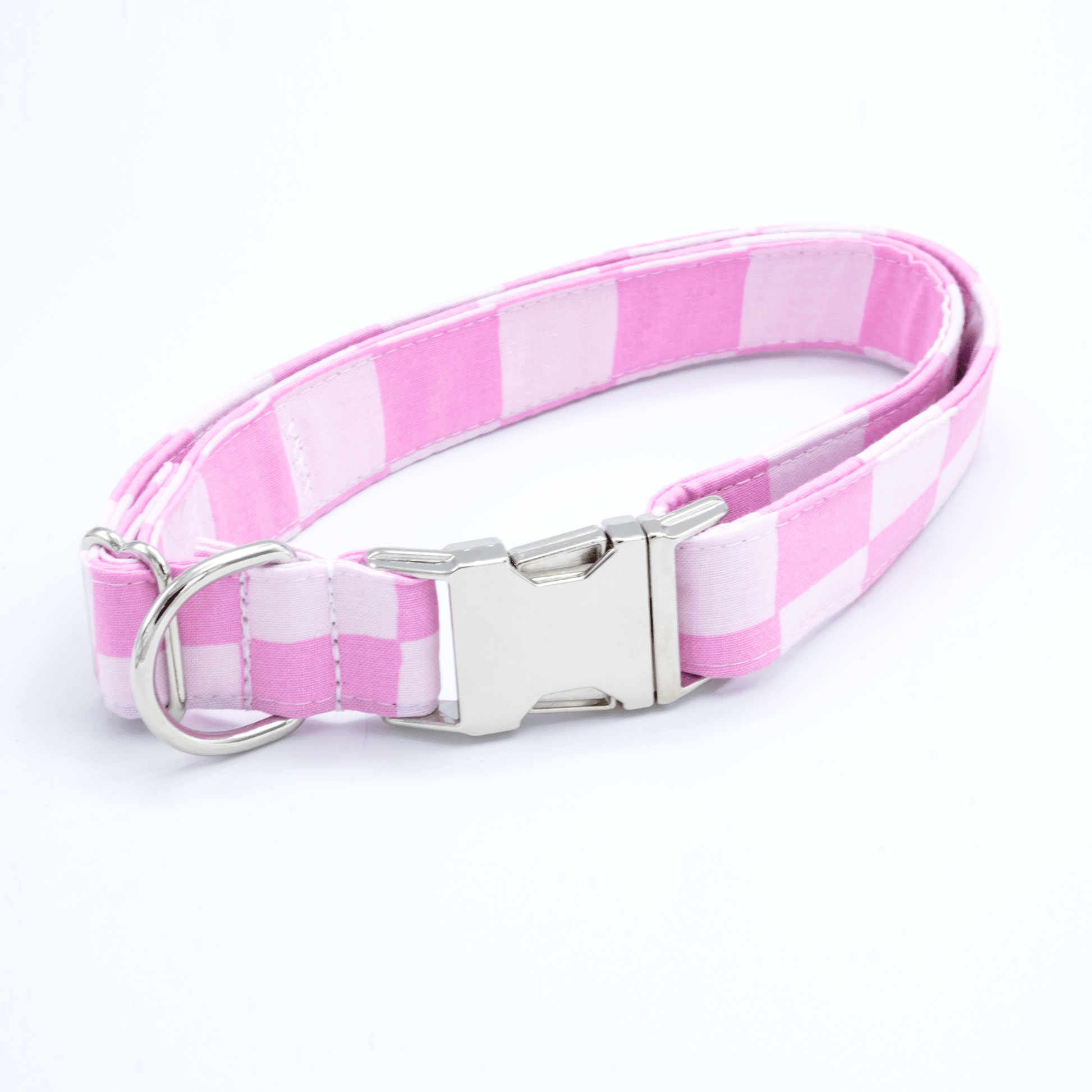 Pink Checkered Collar - Craft Designs By Kenz - Collar and Bowtie - Collar Set