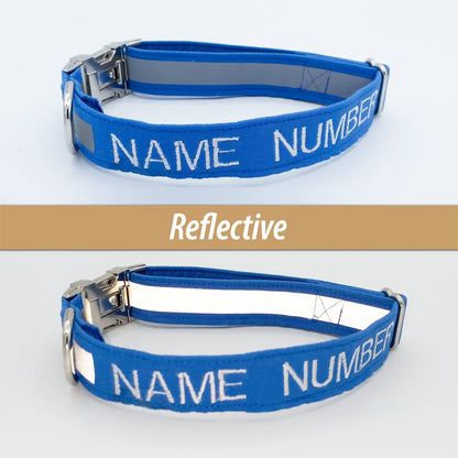 Reflective Collar - Personalized Dog Collar - Craft Designs By Kenz -