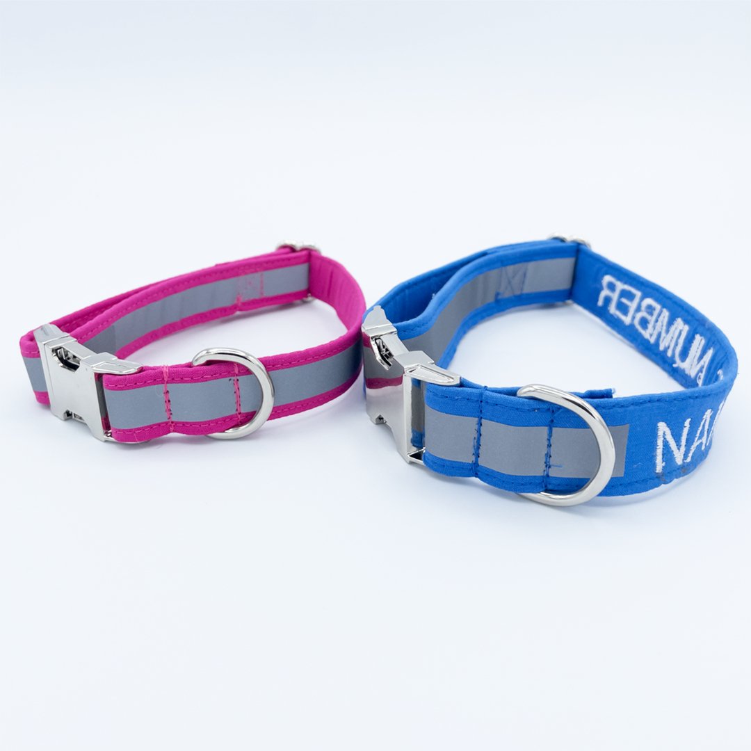 Reflective Collar - Personalized Dog Collar - Craft Designs By Kenz -