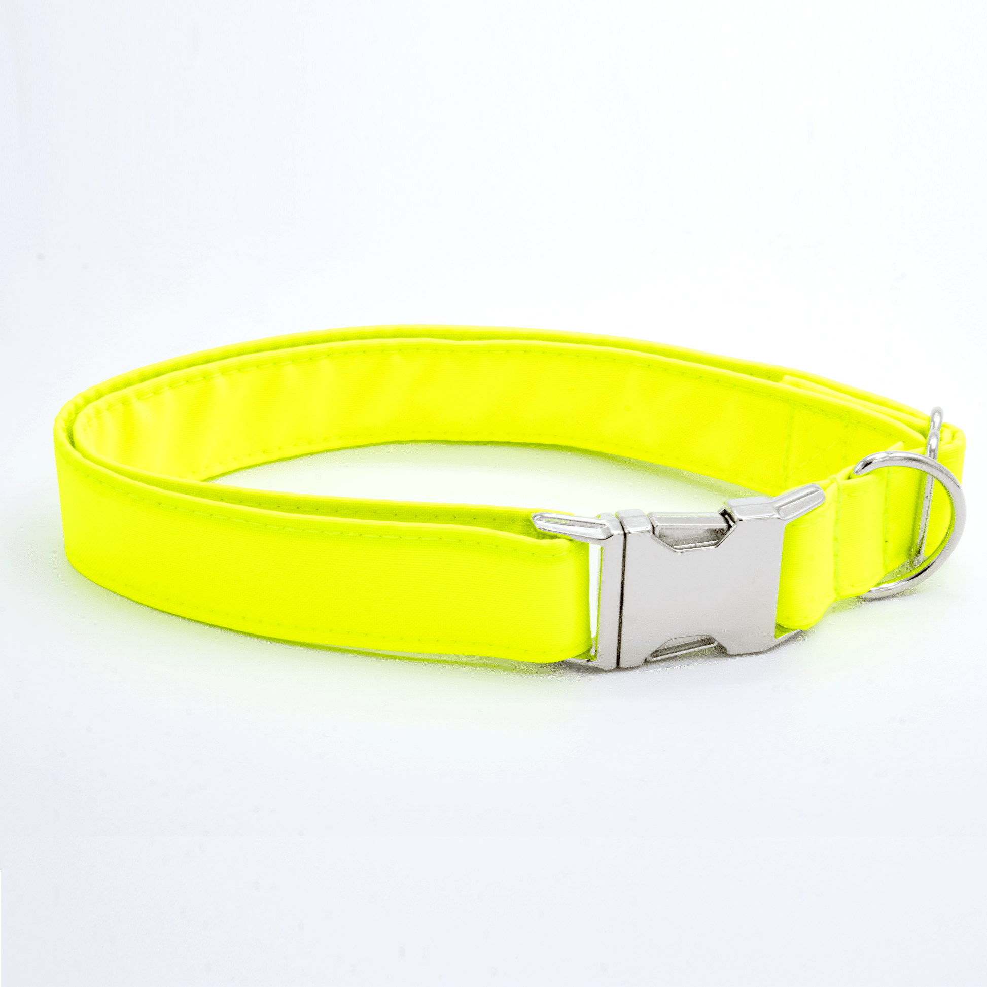 Reflective Collar - Craft Designs By Kenz - Yellow - Personalized Pet Collar